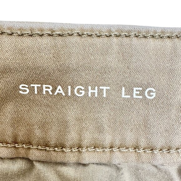 St Johns Bay Pants Womens 18P Straight Leg Beige Classic Fit Soft Stretch Fabric - Picture 6 of 9